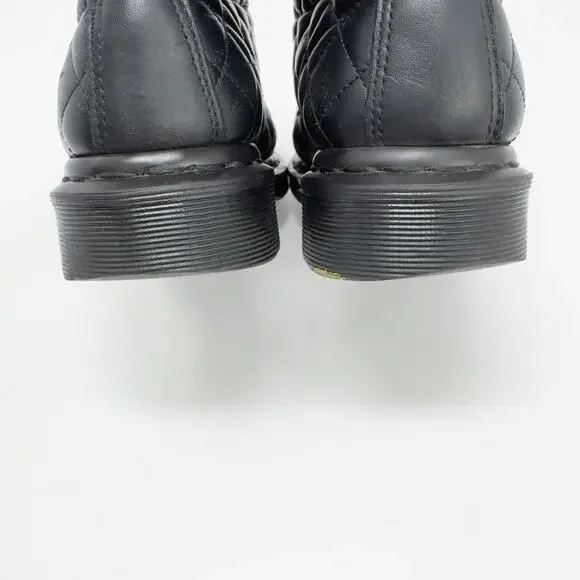 Dr. Marten's Quilted Black Leather Coralie Boot 39EU / 8W - Picture 6 of 8